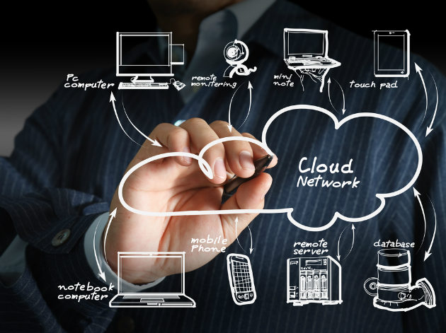 Cloud computing illustration