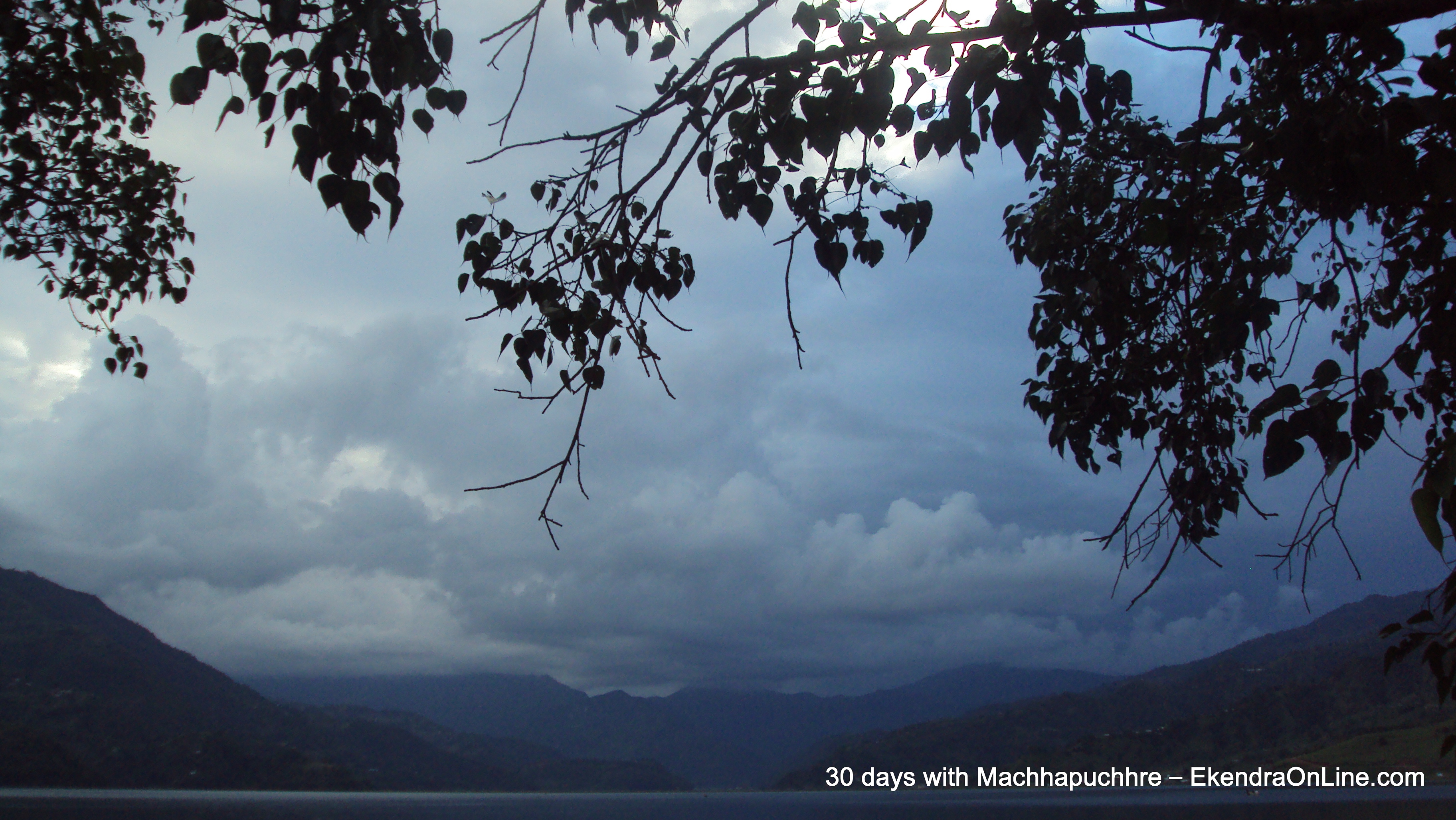 Fishtail over the clouds, Few lake Pokhara