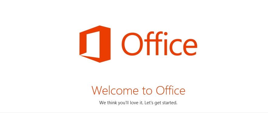 Office 2013 Welcome Screen - Microsoft Offic 365 Home Premium