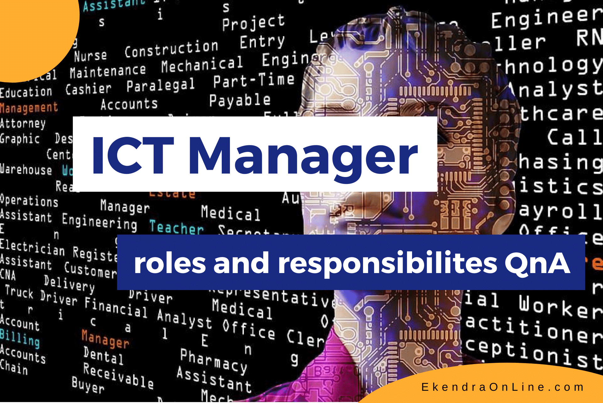 ICT Managers - roles and responsibilities QnA, an illustration