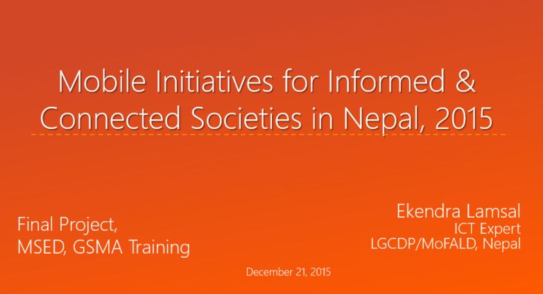 Mobile Initiatives Nepal 2015