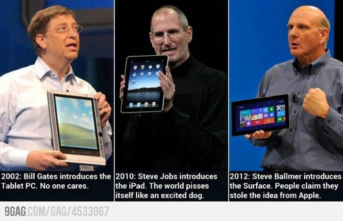 iSheep: Bill Gates Tablet PC, Steve Jobs iPad